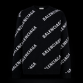 BALENCIAGA – Maglione Girocollo Logo Nero
