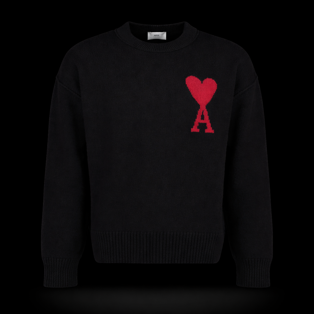 AMI PARIS – Maglione Ami De Coeur Nero
